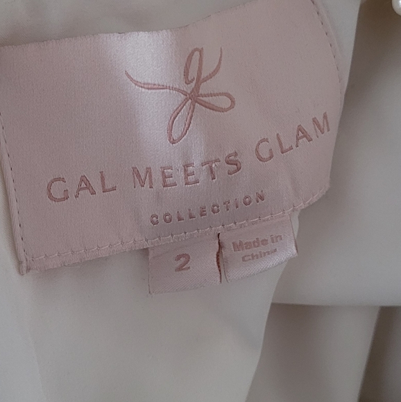 GAL MEETS GLAM NADIA PEARL COLLAR JUMPSUIT - Picture 6 of 8